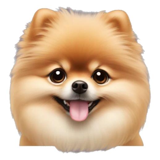 vibrant mushroom puppy Pomeranian sticker