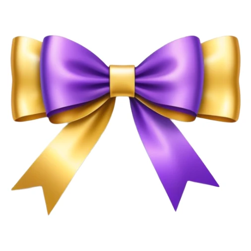 Gift card with a colorful ribbon and bow sticker