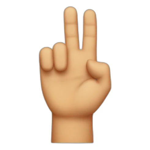 lettre L on the forehead thanks finger sticker