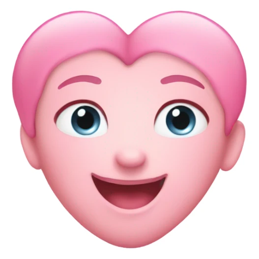 Baby pink heart emoji sticker