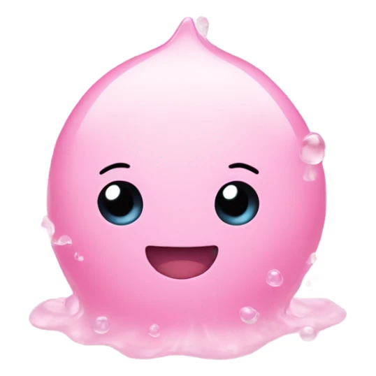 pastel pink water sticker