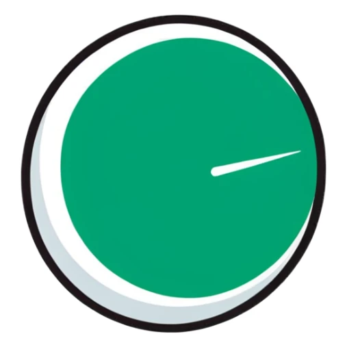 Beautiful Maya fresco-inspired message symbol, perfect circular elements, elegant geometric precision, refined dark green on white sticker