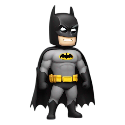 batman shrugging shoulders in confusion sticker