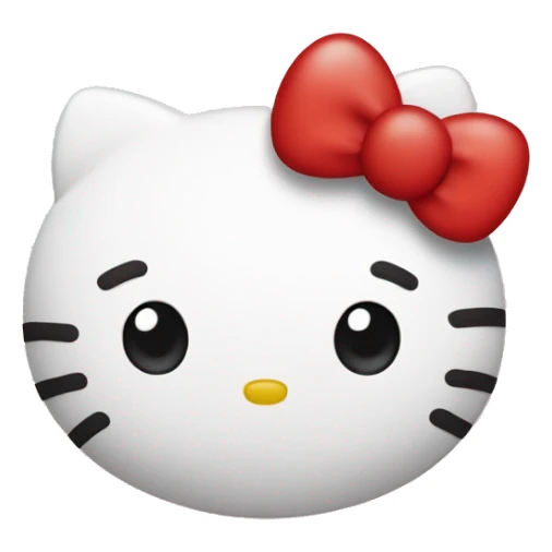 hello kitty heart  sticker