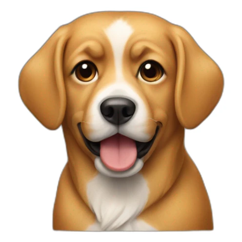 A dog which looks like Donald trump sticker