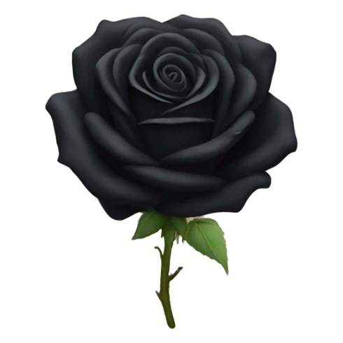 Black rose sticker