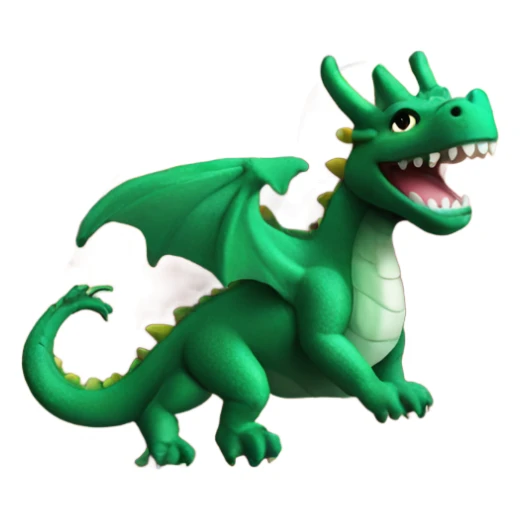 Dragon sitting on my middle finger sticker