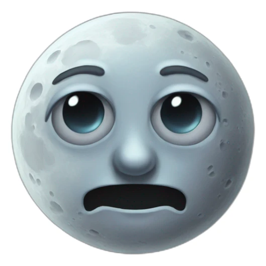 A moon with the face of Harry Potter. sticker