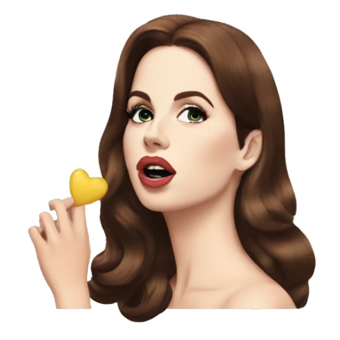 Lana del rey sending a kiss sticker