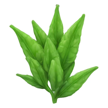 Green buds of plant in zip loc bag sticker