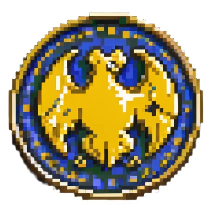 Wu-Tang Clan logo on a gold coin sticker