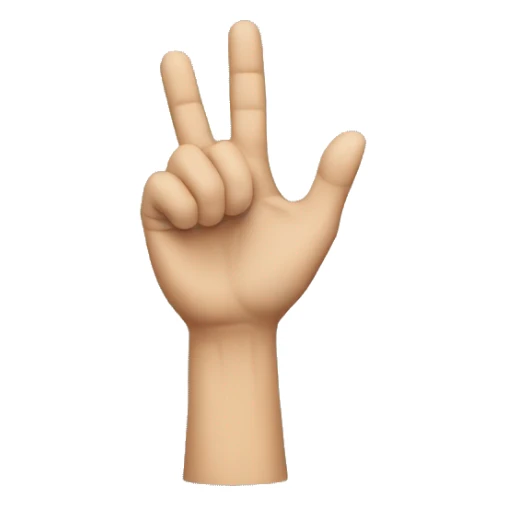 Guy with hand in shape of an L sticker