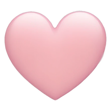 light pink heart sticker