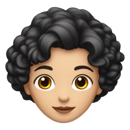 Femme la chronique des bridgerton avec cheveux noir sticker