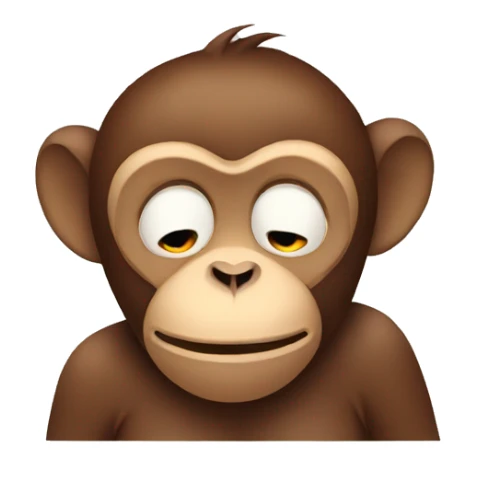 monkey tired sticker