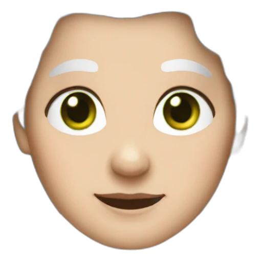 white haired grandma with green eyes sticker