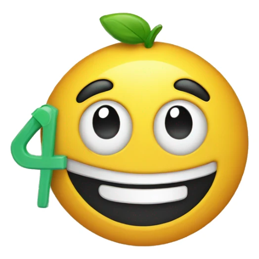 A reusable scrap item with a smiling emoji on it sticker