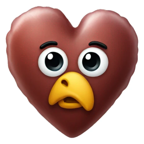 Turkey heart  sticker