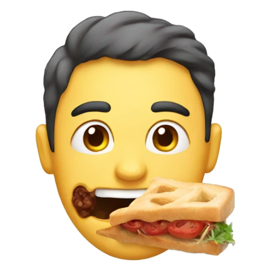 Saliva for yummy food sticker