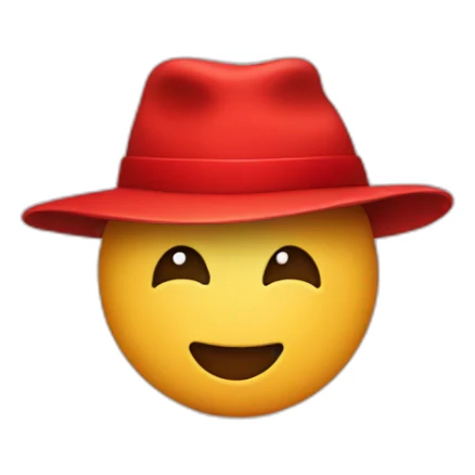 F with a red hat sticker