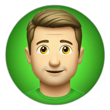 volodymyr zelenskyy in green tshirt sticker