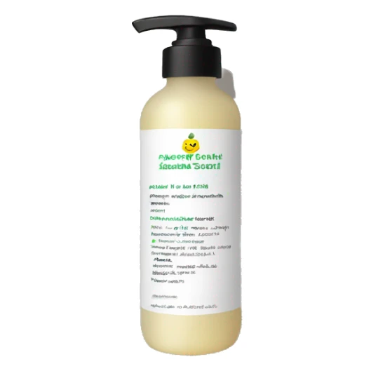 bottle of scalp scrub with label sticker