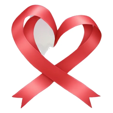 Ios 9.1 emoji style, a ribbon wrapped around a heart sticker