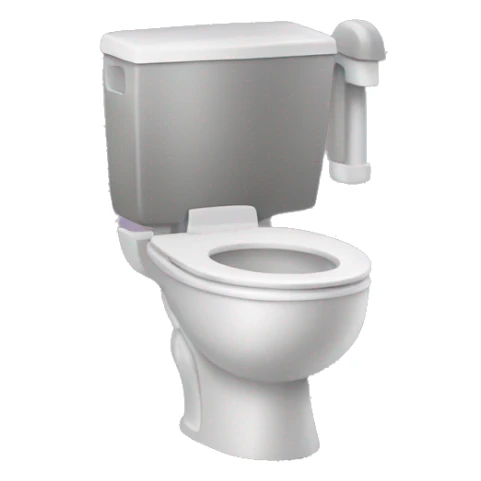 Une tête qui sort des toilettes sticker