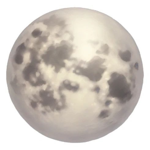 Sparkly moon sticker