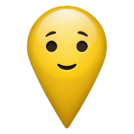 location emoji yellow sticker