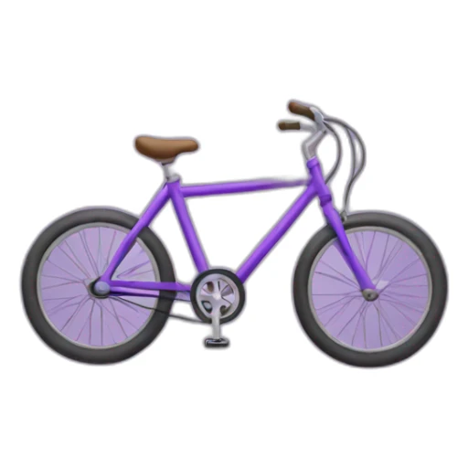 purple bike emoji sticker