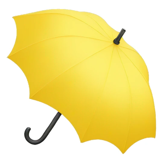 Yellow umbrella  sticker