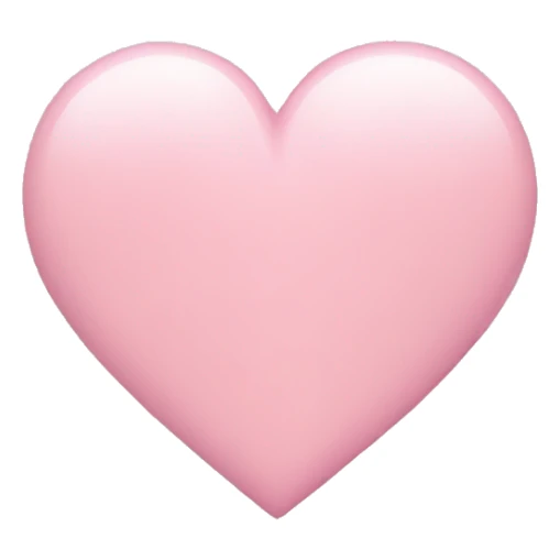 Light pink heart emoji sticker
