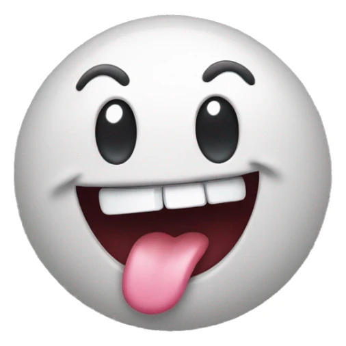 Emoji sticking out tongue and shaking head sticker