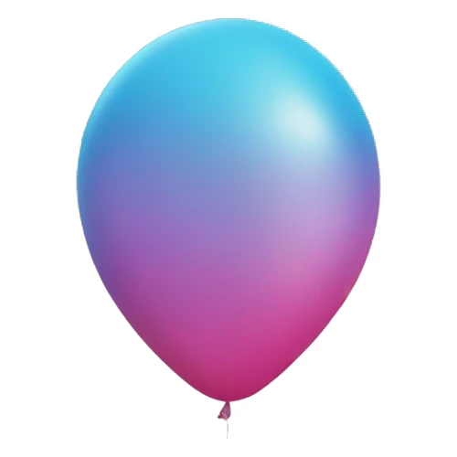floating balloon in the shape of 13 sticker