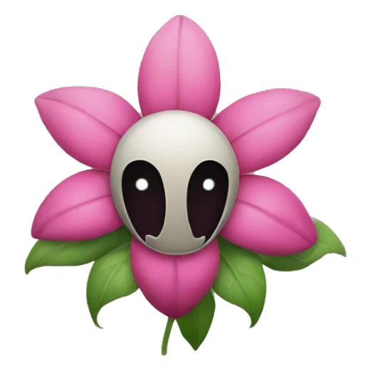 flower with scary theeth but no face sticker