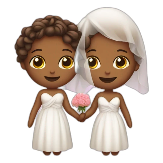 two people in love marrying getting a baby sticker