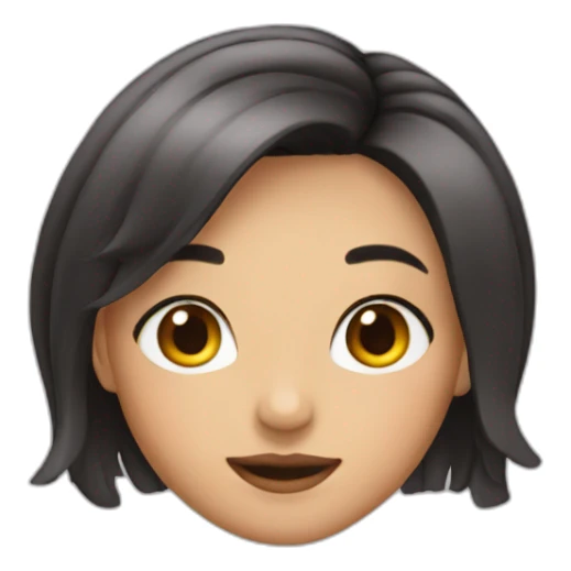 girl Bob hairstyle. sticker