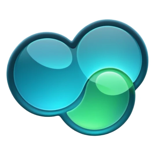 abstract futuristic matte glass transluscent text to speech generator sticker