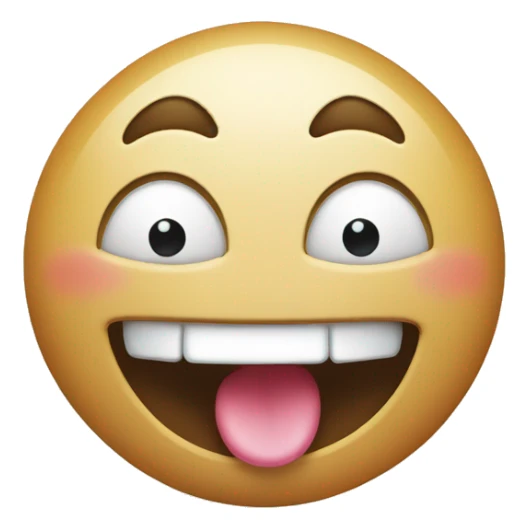 drooling happy sticker