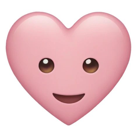 Heart soft pink sticker
