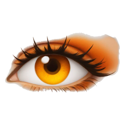 eye orange makeup sticker