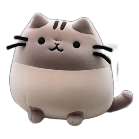 fat plush Pusheen on top of Columbia center Seattle sticker