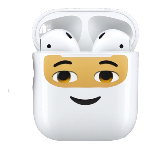 AirPods with the name Jackie on them  sticker