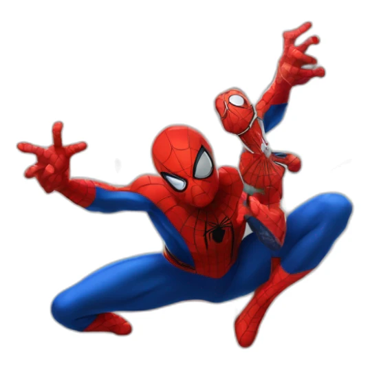 Spider Man qui tire une toile sticker