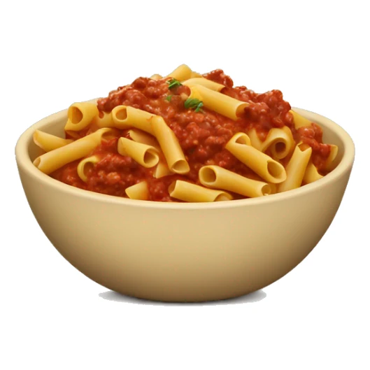 pasta with meat sauce in a bowl  sticker