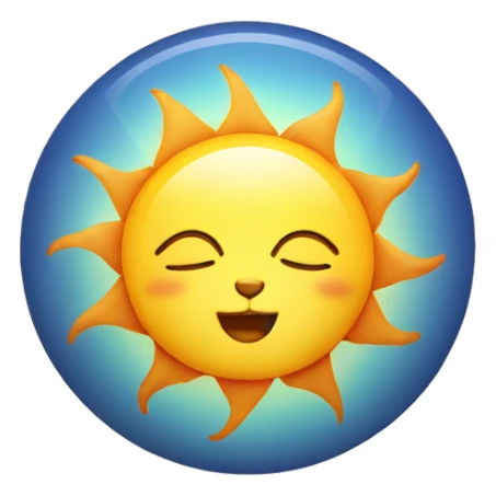 the sun with a cat face in the middle of it  sticker