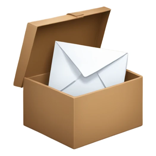 Open mail brown box with text on it “blog lab by @pavytskaa” sticker