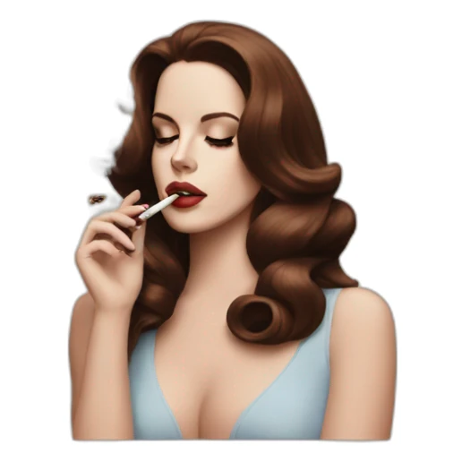 Lana del rey smoking  sticker