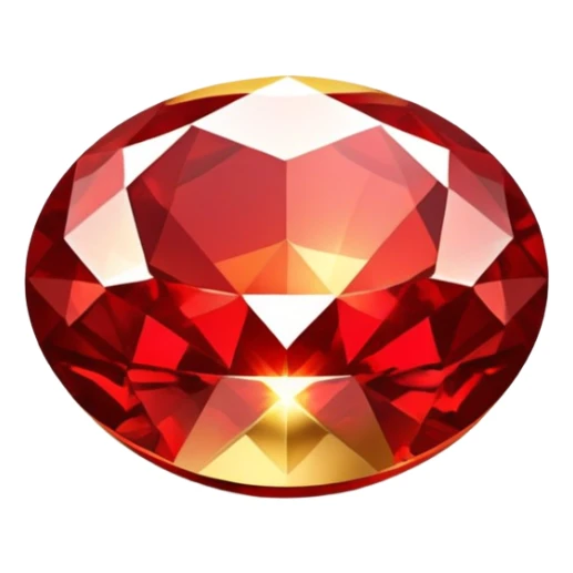 red and gold sparkly shimmering gems sticker